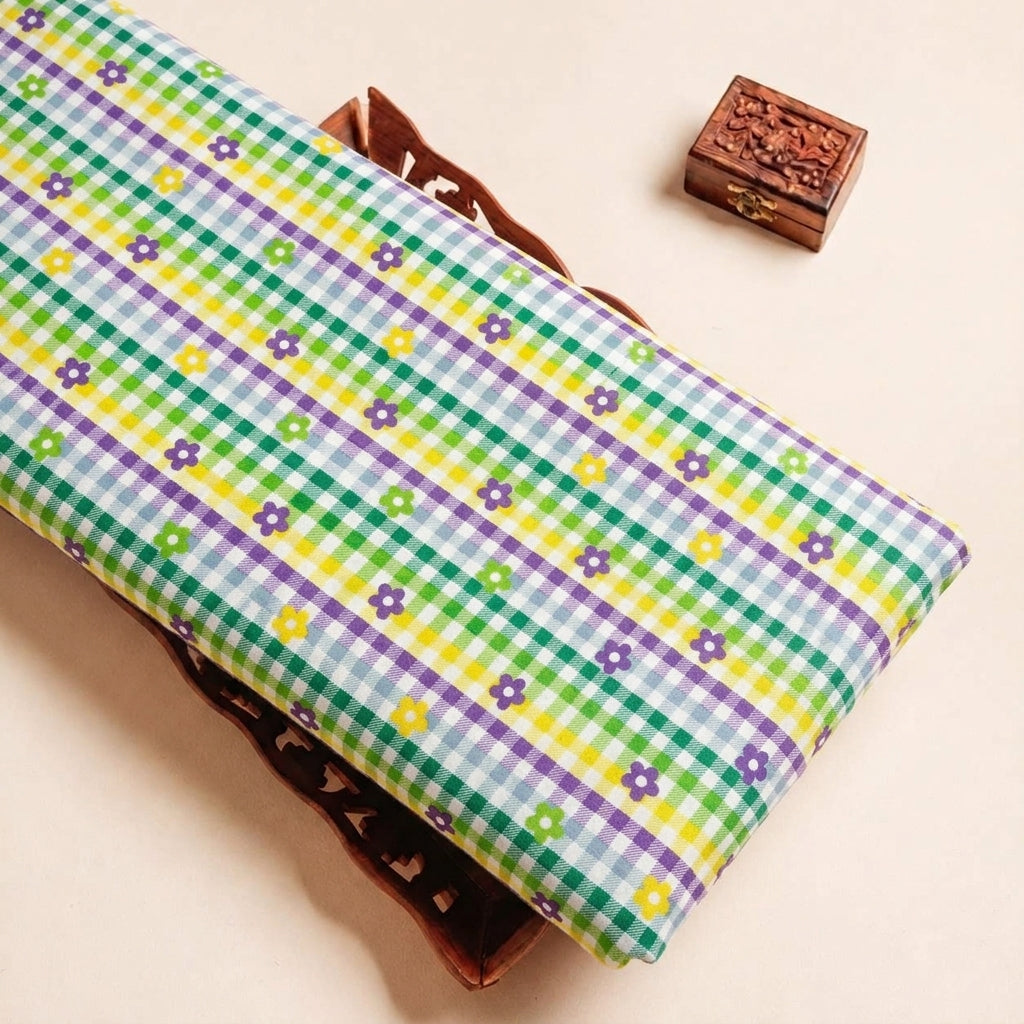 Checked Cotton Fabric - EC16789 - tray_3