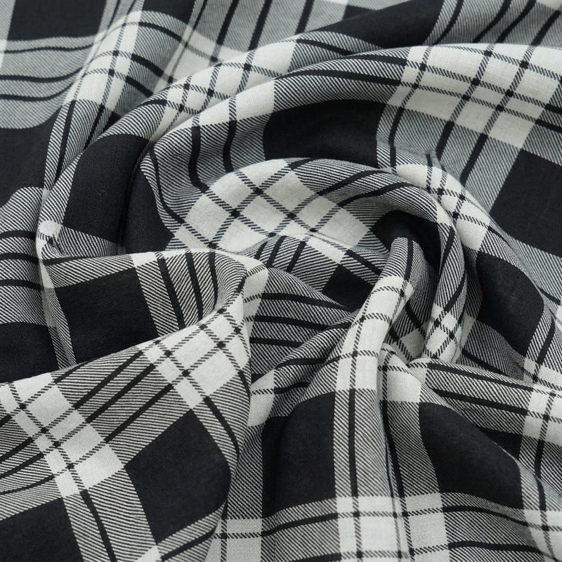 Checked Cotton Fabric - EC16790 - Swirl