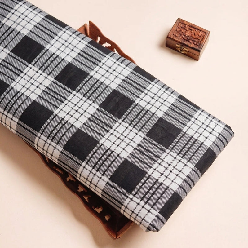Checked Cotton Fabric - EC16790 - Tray