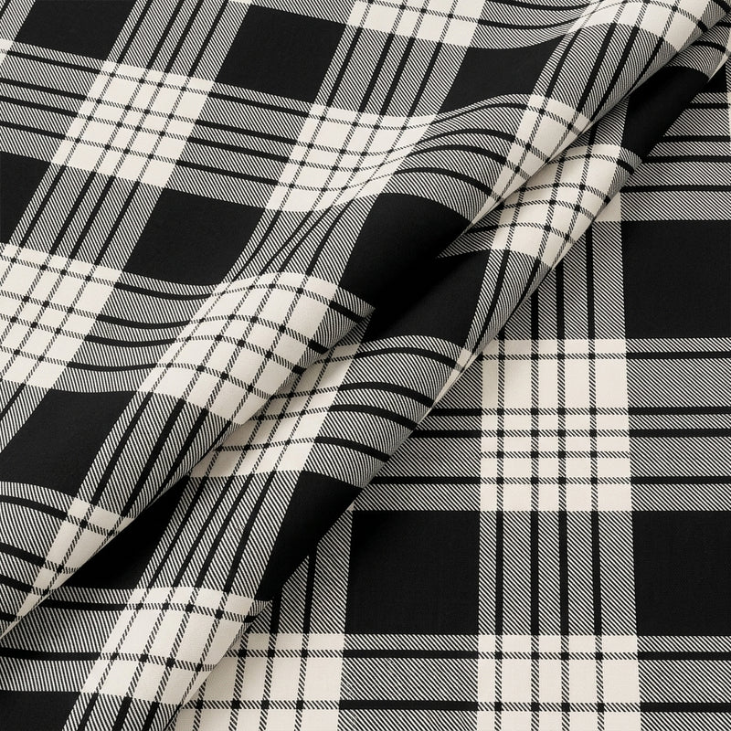 Checked Cotton Fabric - EC16790 - Folds
