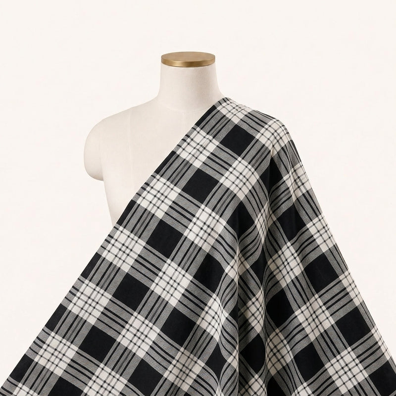 Checked Cotton Fabric - EC16790 - Saree Drape