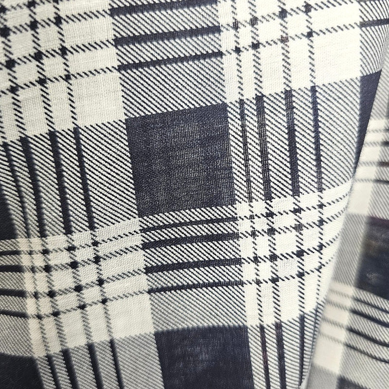 Checked Cotton Fabric - EC16793 - Flat Fabric