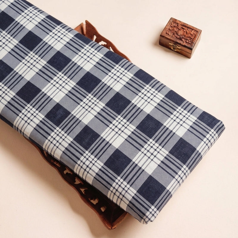 Checked Cotton Fabric - EC16793 - Tray