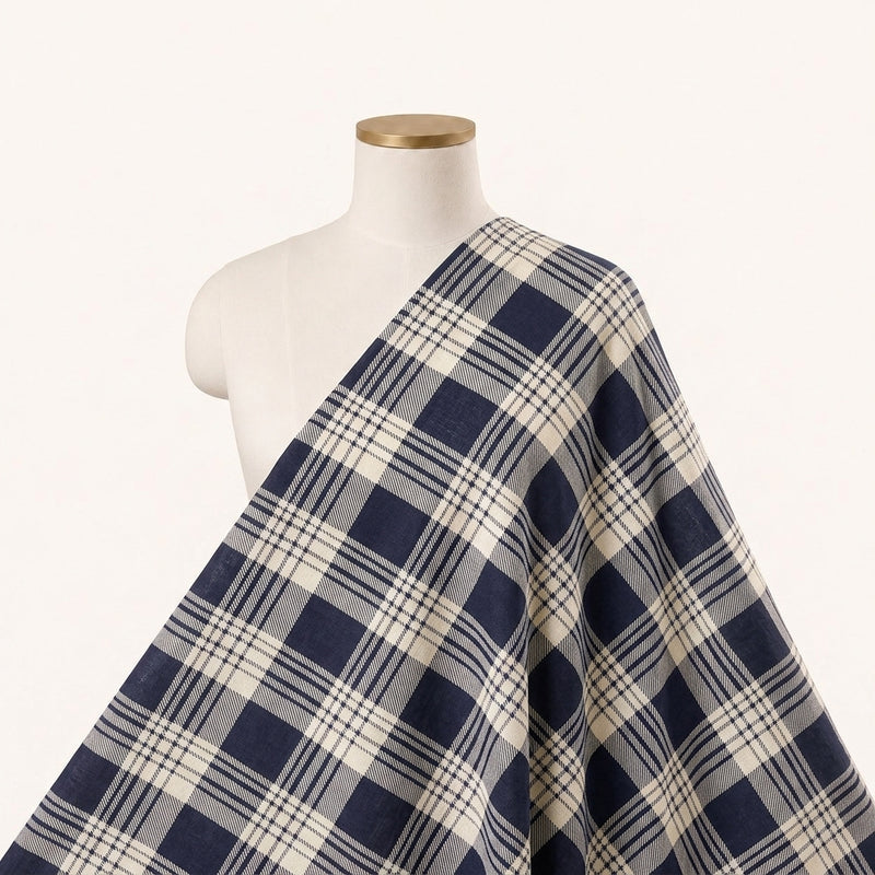 Checked Cotton Fabric - EC16793 - Saree Drape