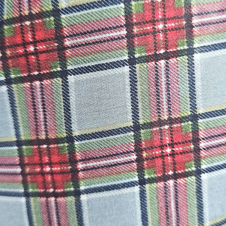 Checked Cotton Fabric - EC16795 - Flat Fabric