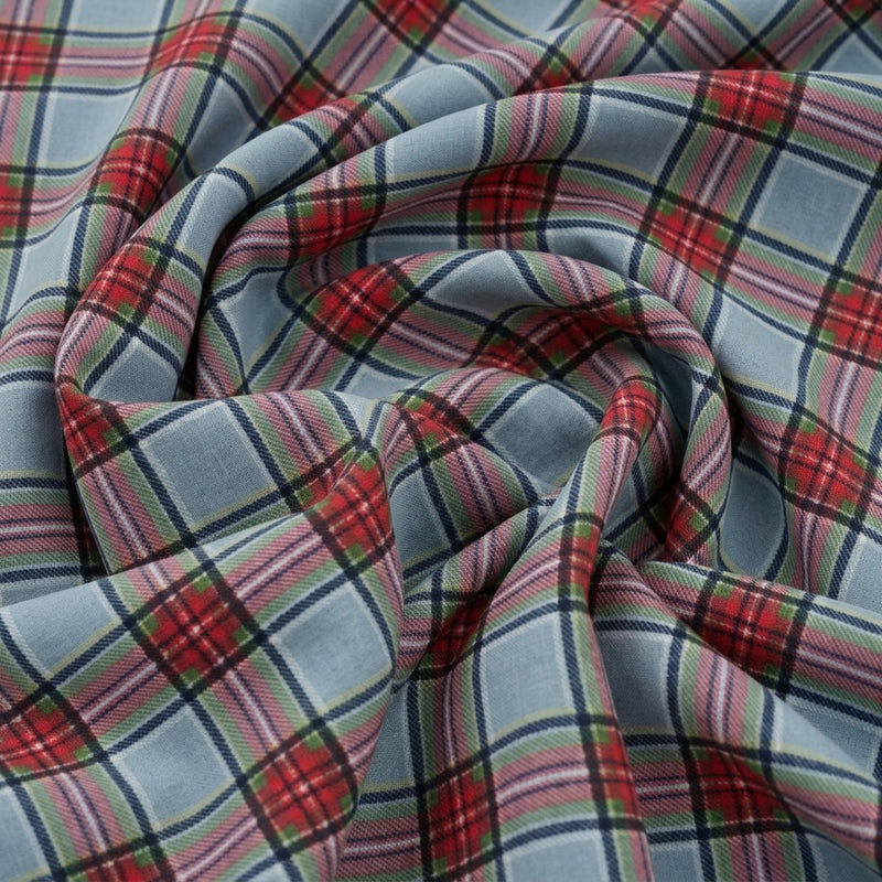Checked Cotton Fabric - EC16795 - Swirl