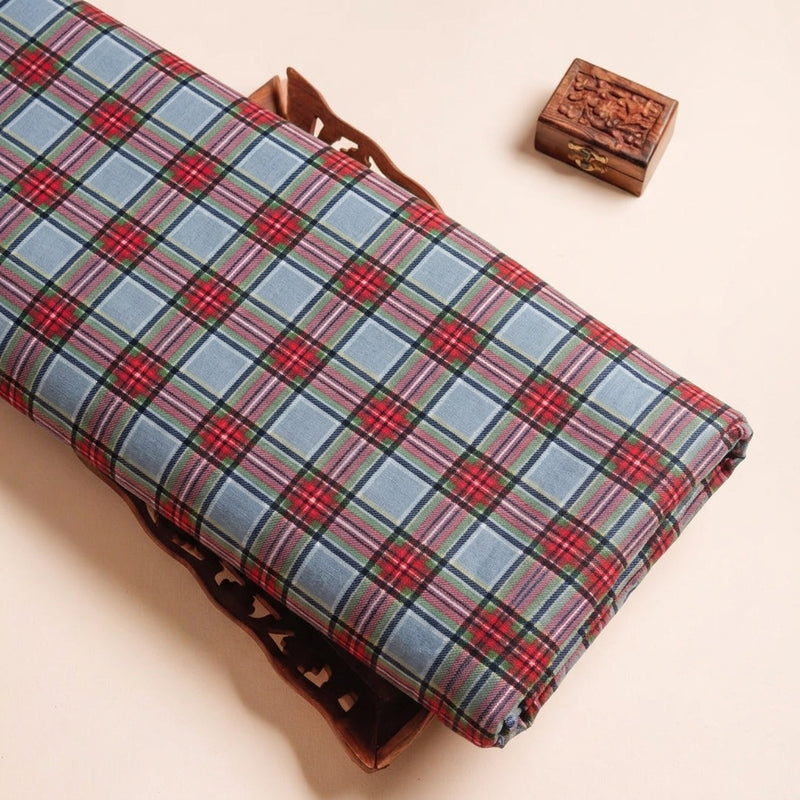 Checked Cotton Fabric - EC16795 - Tray