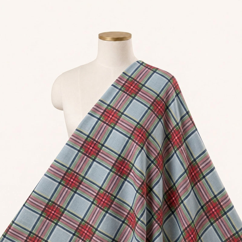 Checked Cotton Fabric - EC16795 - Saree Drape