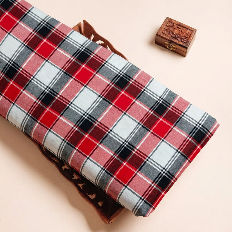 Checked Cotton Fabric - EC16797 - Tray