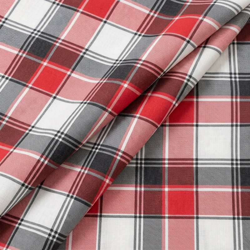 Checked Cotton Fabric - EC16797 - Folds