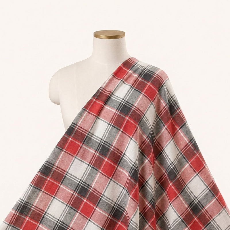 Checked Cotton Fabric - EC16797 - Saree Drape
