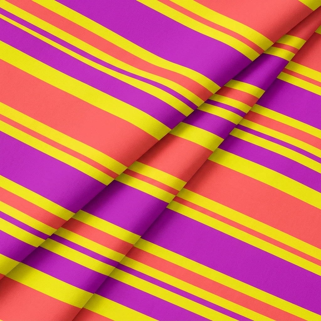 Stripes Crepe Fabric - EC16811 - folds