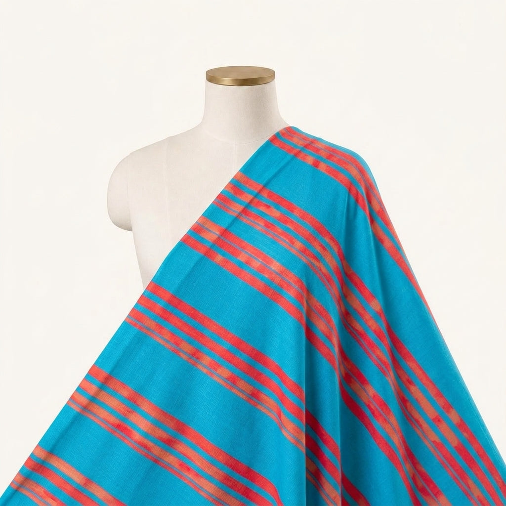 Stripes Crepe Fabric - EC16812 - saree_drape