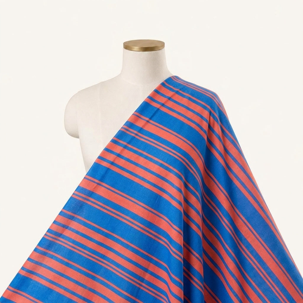 Stripes Crepe Fabric - EC16813 - saree_drape
