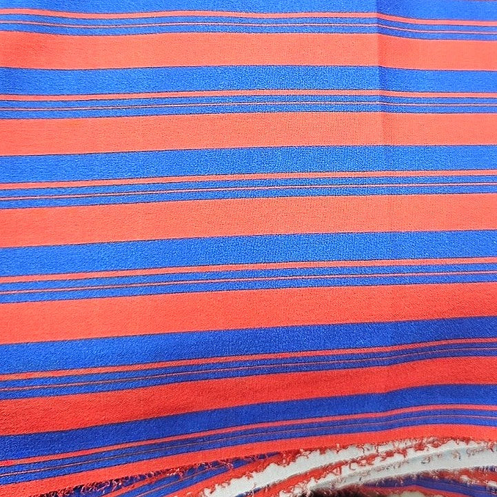 Stripes Crepe Fabric - EC16826 - Flat fabric