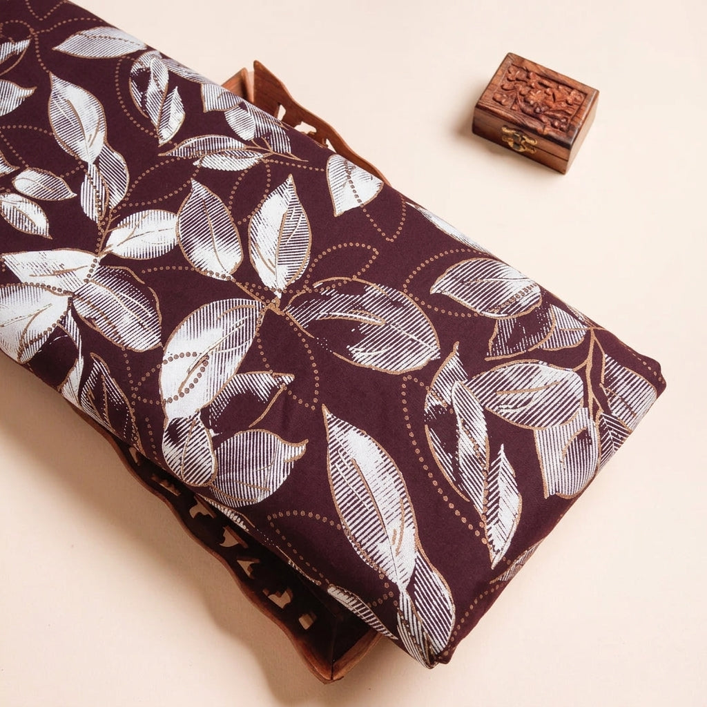 Leaf Rayon Fabric