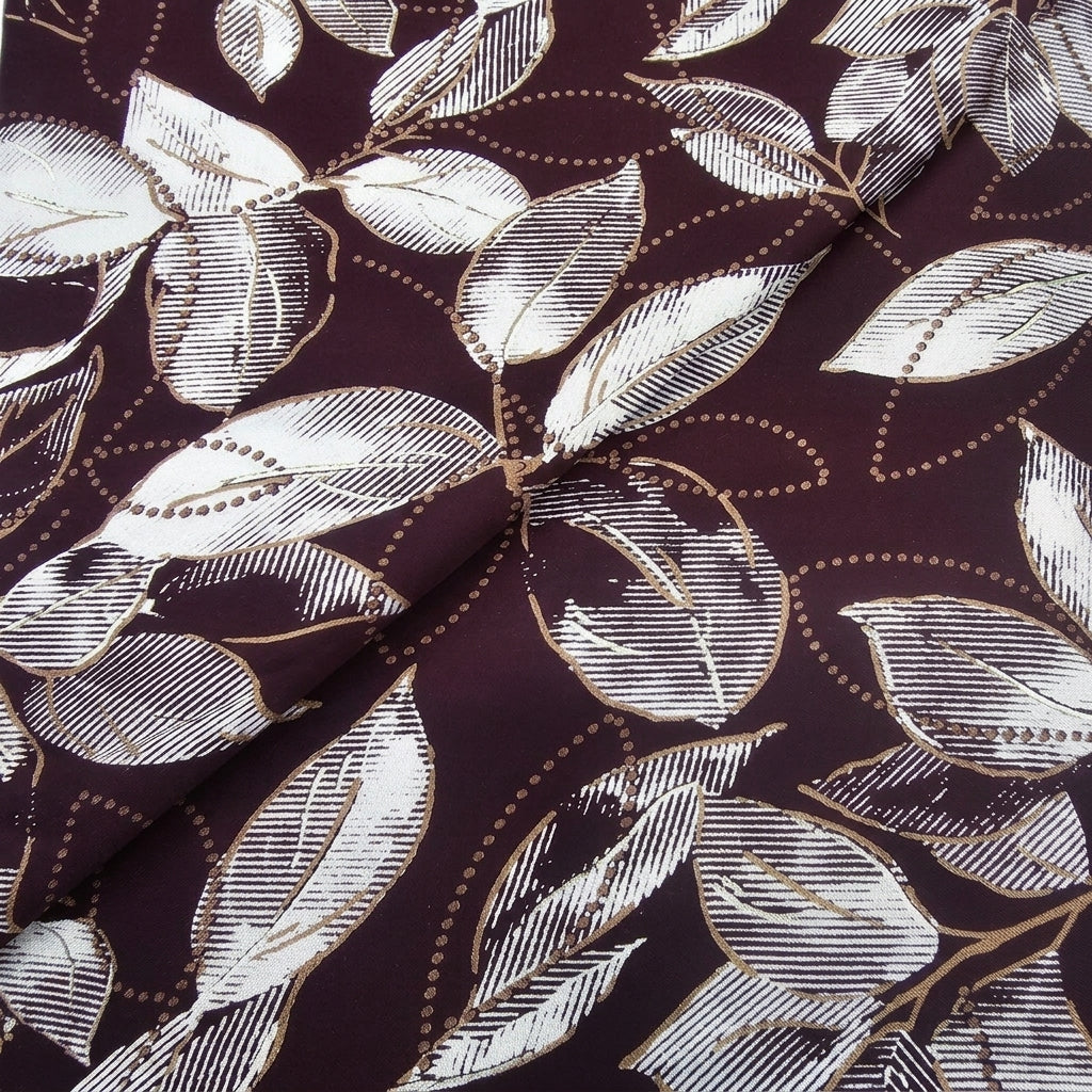 Leaf Rayon Fabric