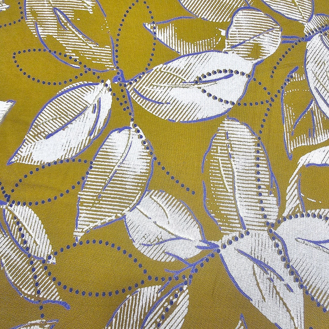 Leaf Rayon Fabric