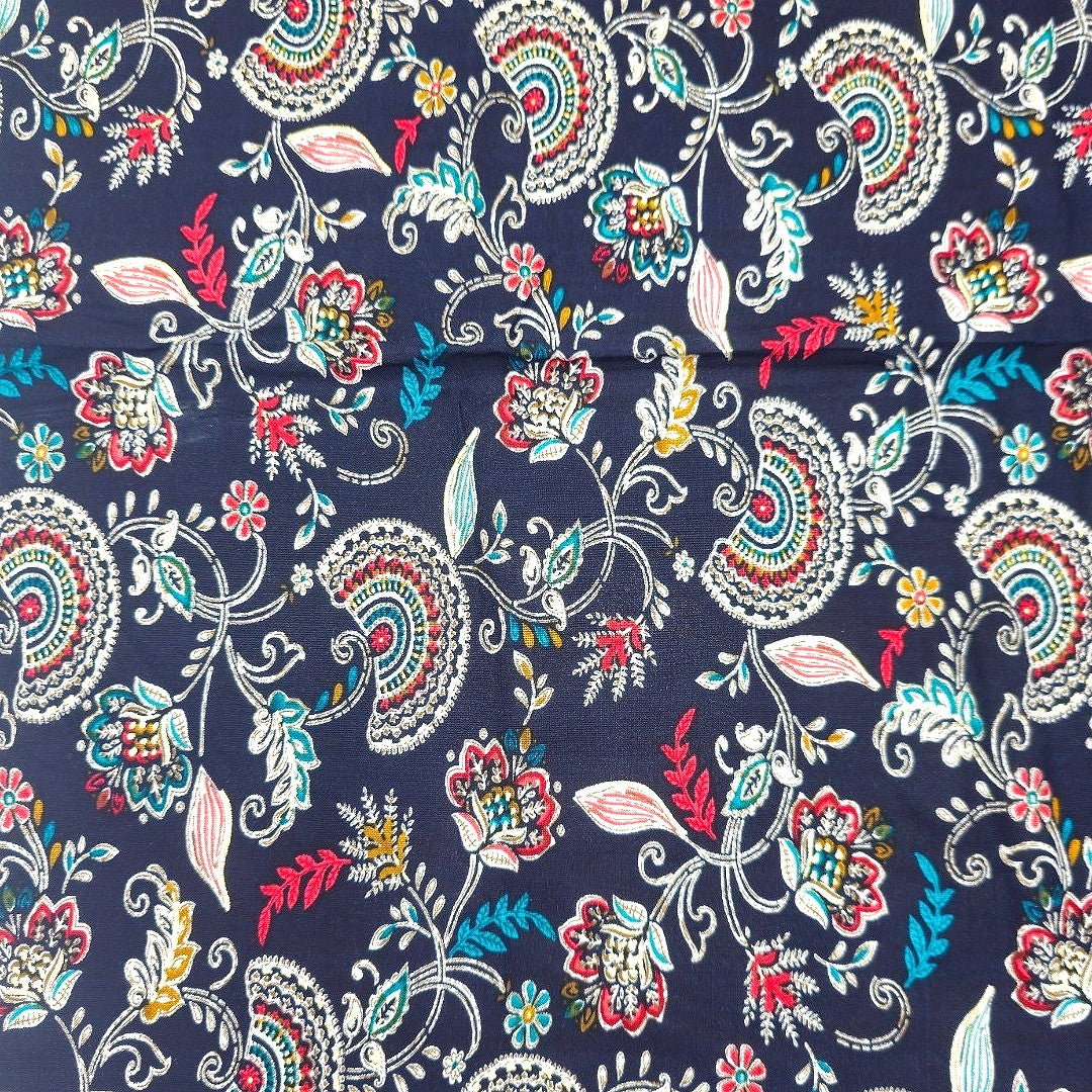Foil Print Rayon Fabric
