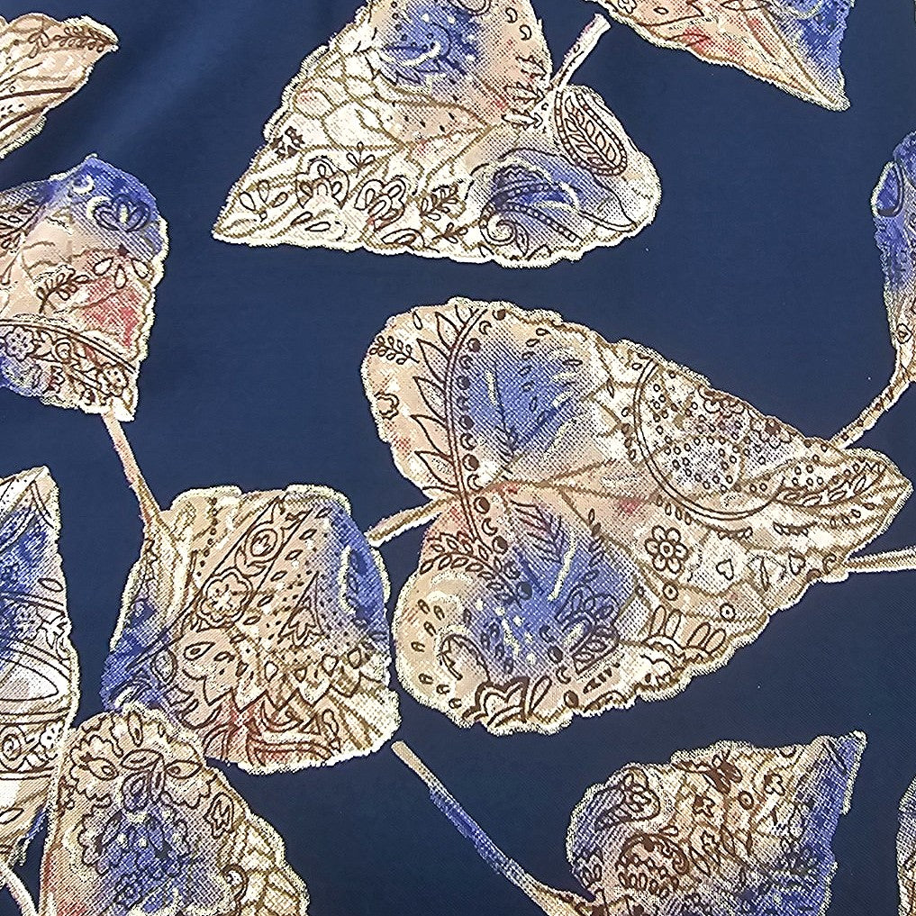 Leaf Rayon Fabric