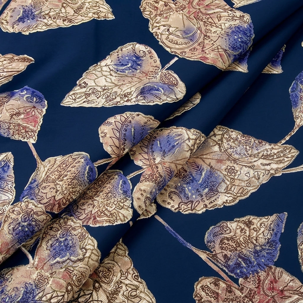 Leaf Rayon Fabric