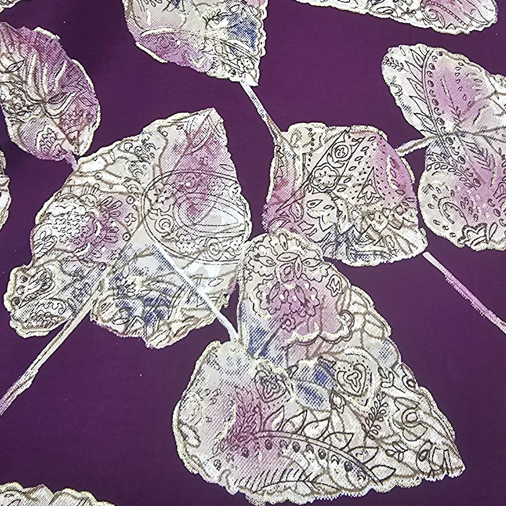 Leaf Rayon Fabric