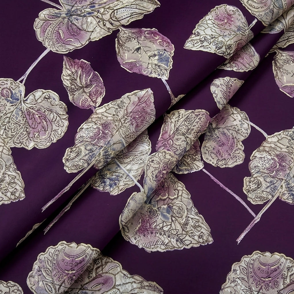 Leaf Rayon Fabric