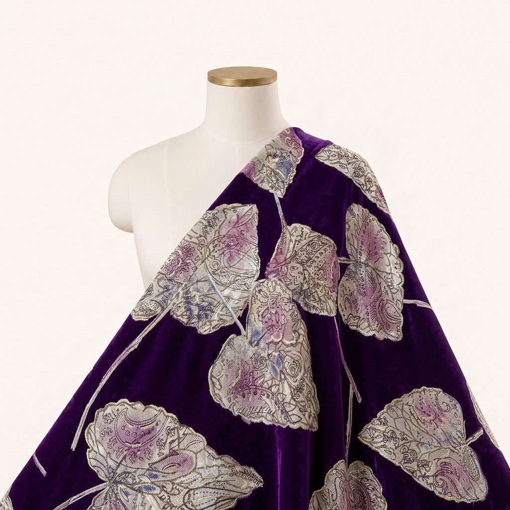 Leaf Rayon Fabric