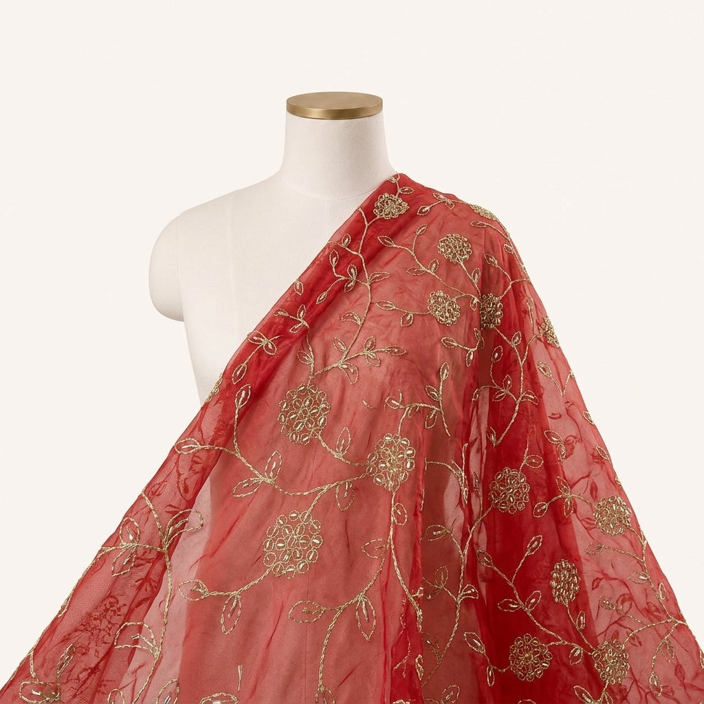 Embroidery Organza Fabric