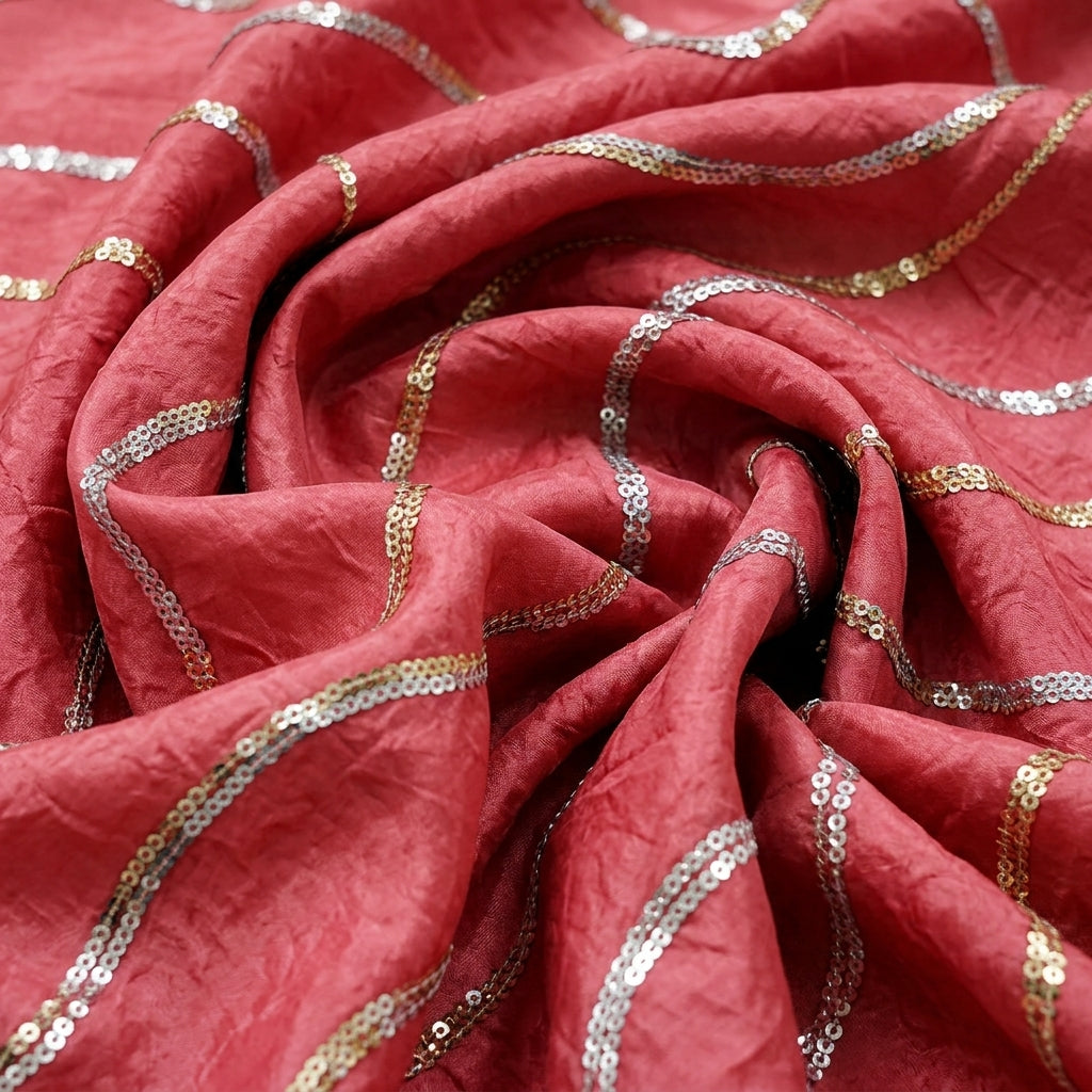 Two Toned Crepe Fabric