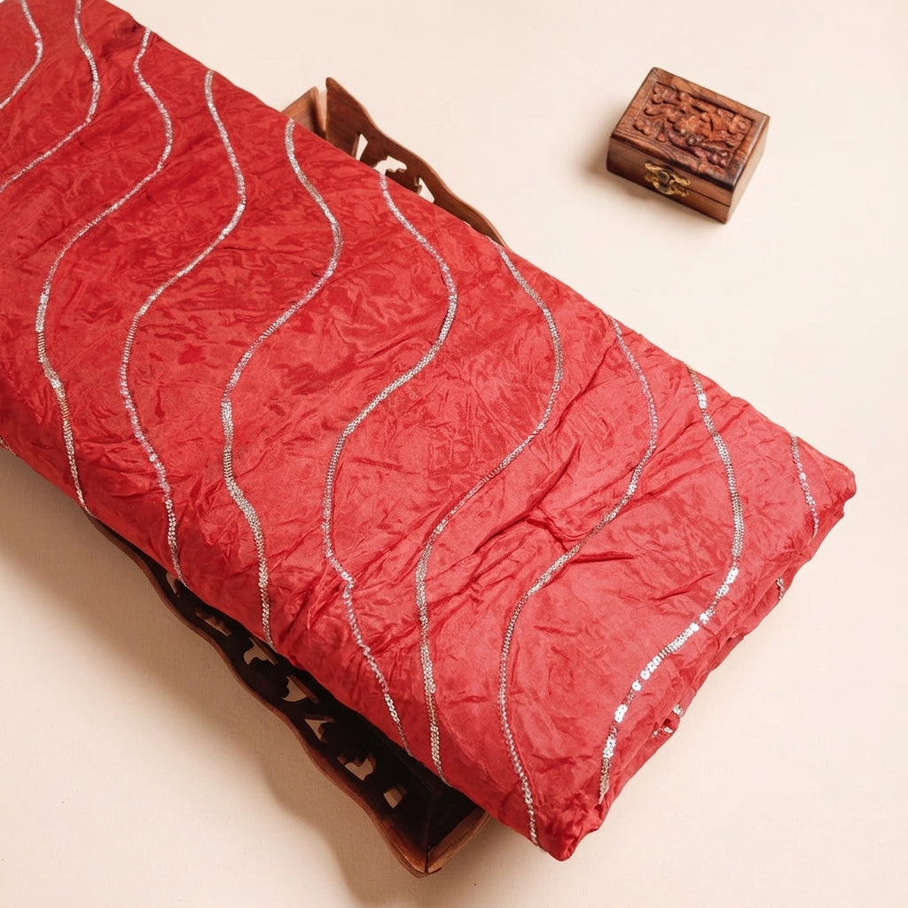 Two Toned Crepe Fabric