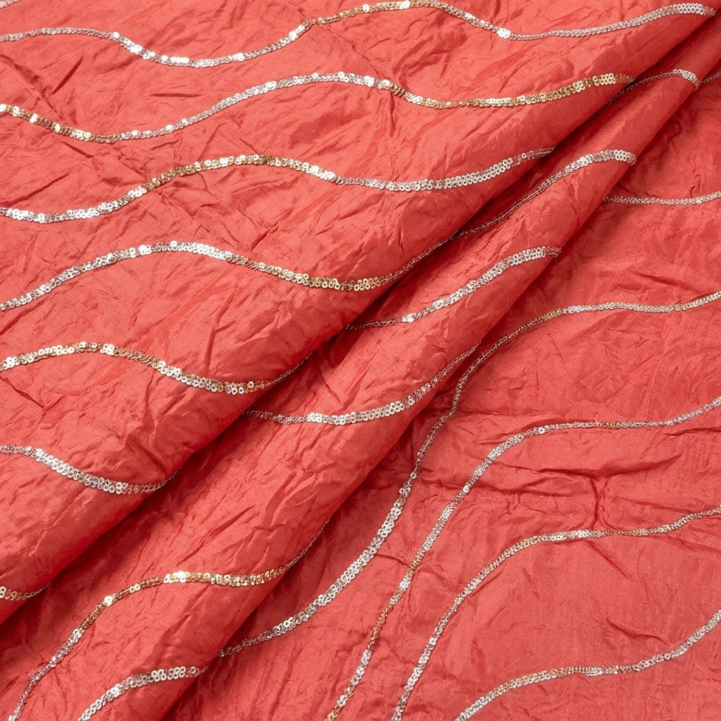 Two Toned Crepe Fabric
