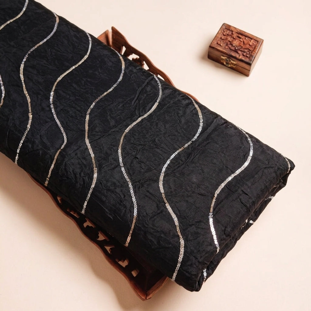 Two Toned Crepe Fabric
