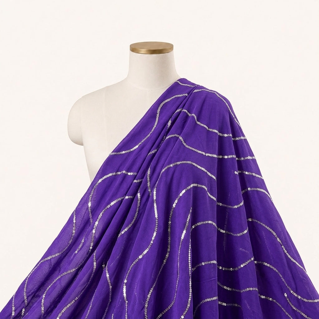 Two Toned Crepe Fabric
