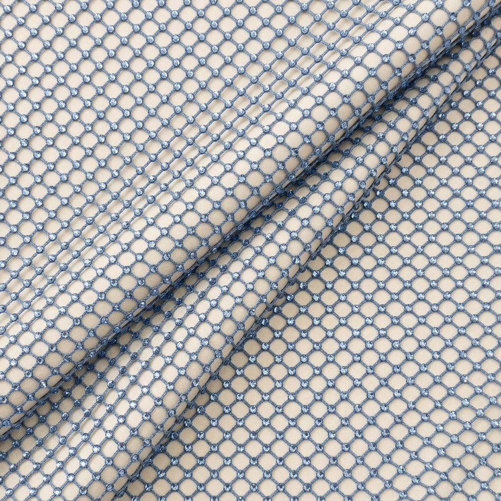Embroidery Net Fabric - EC16945 - folds