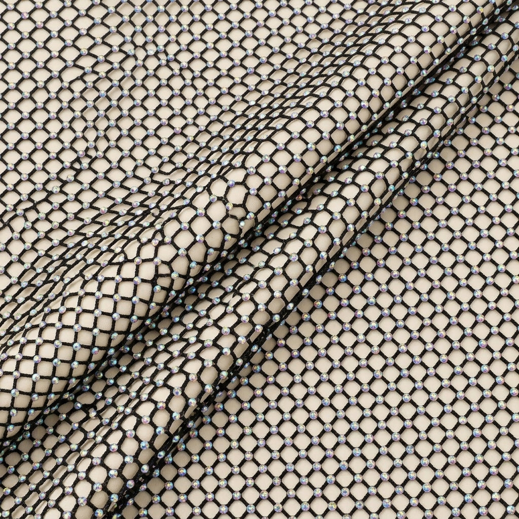 Embroidery Net Fabric - EC16946 - folds