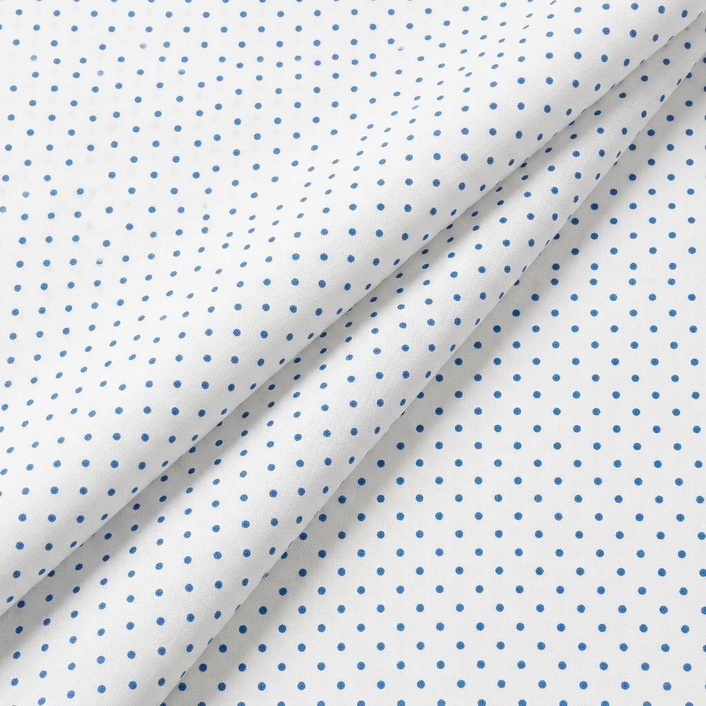 Folded Polka Dot White Polka Dot Cotton Fabric