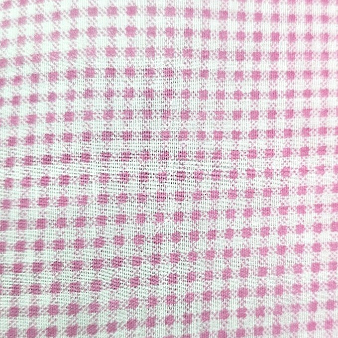 Terry Cotton Checked Cotton Fabric - EC16981 - Flat fabric