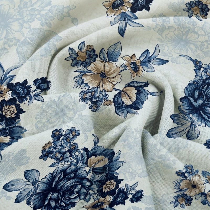 Floral Crepe Fabric - EC16995 - Swirl