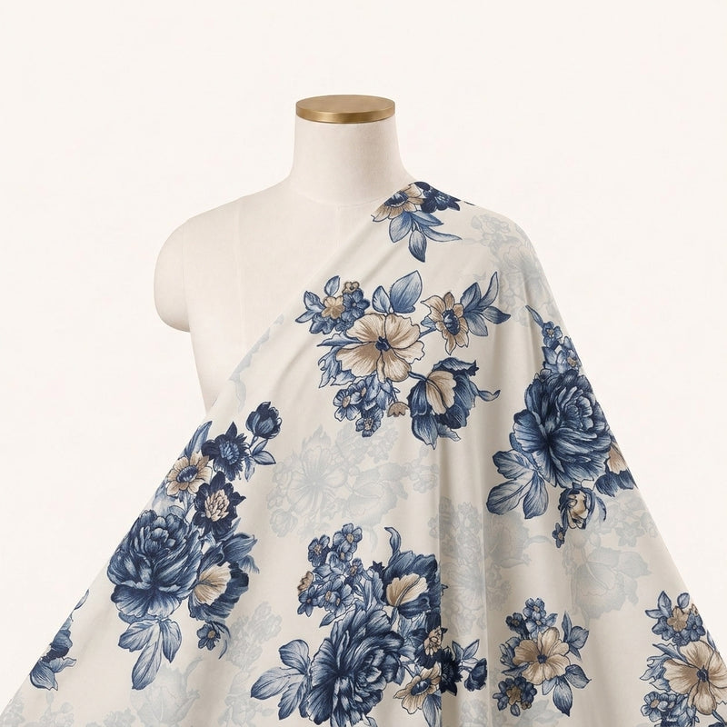 Floral Crepe Fabric - EC16995 - Saree Drape