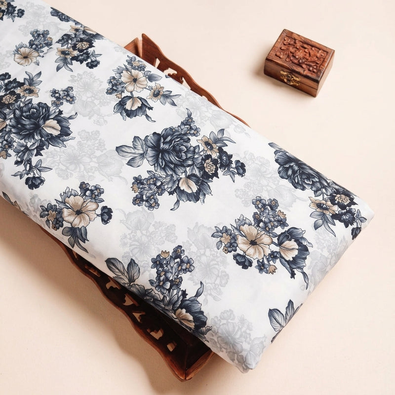Floral Crepe Fabric - EC16997 - Tray