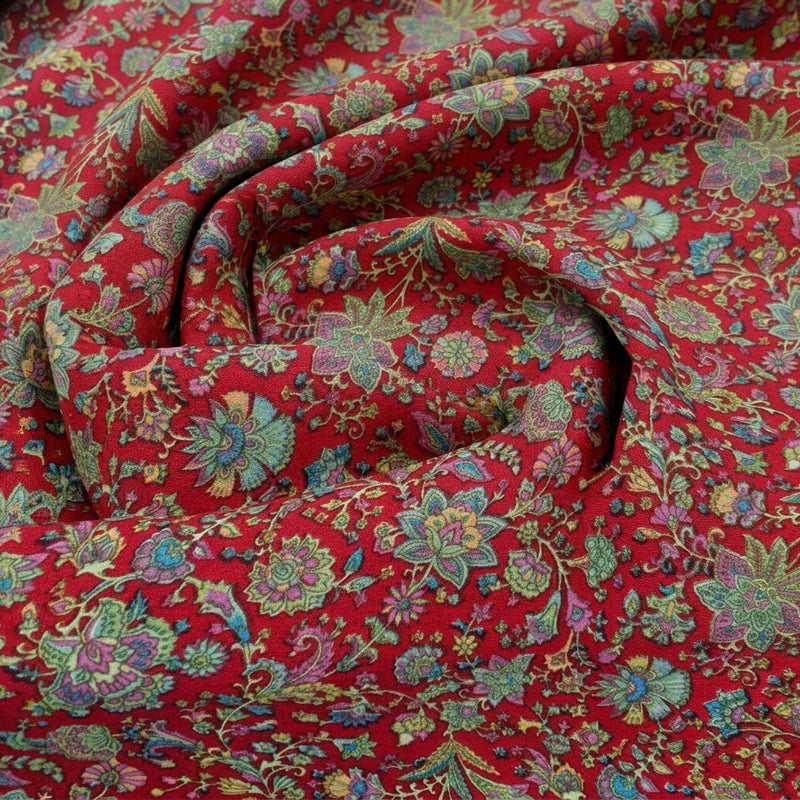 Floral Crepe Fabric - EC17002 - Swirl