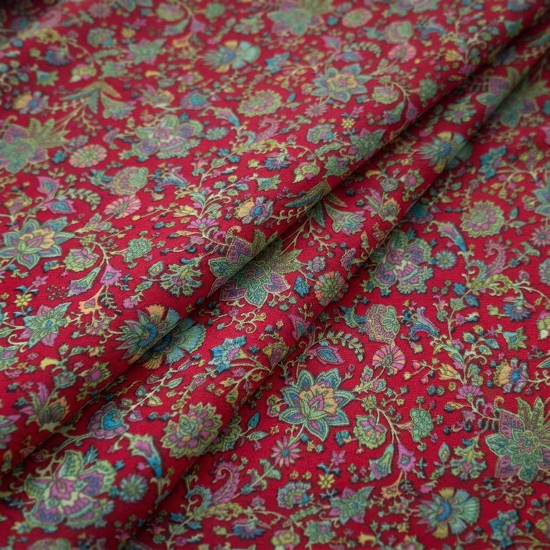 Floral Crepe Fabric - EC17002 - Folds