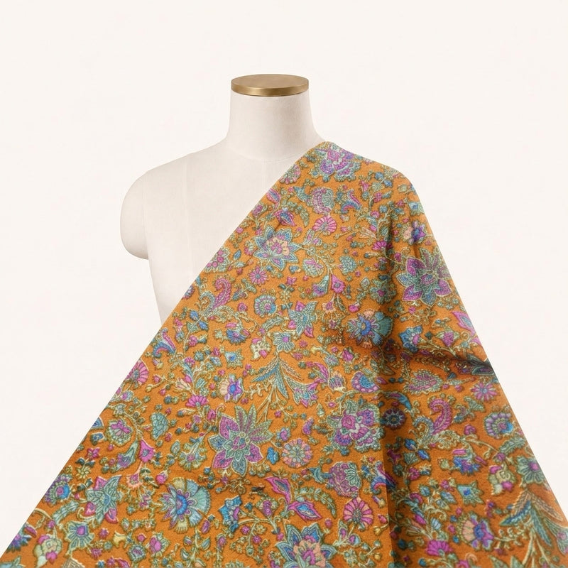 Floral Crepe Fabric - EC17007 - Saree Drape