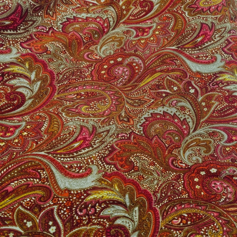 Paisley Crepe Fabric - EC17016 - Swirl