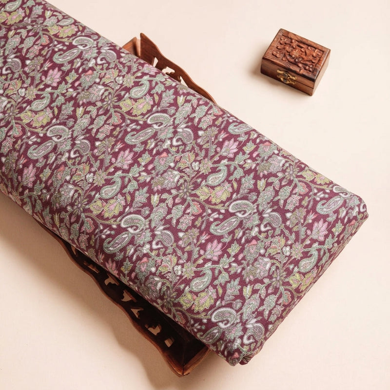 Paisley Crepe Fabric - EC17017 - Tray