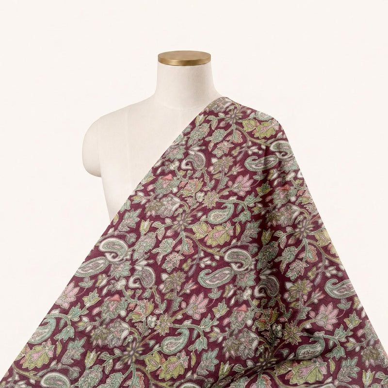 Paisley Crepe Fabric - EC17017 - Saree Drape