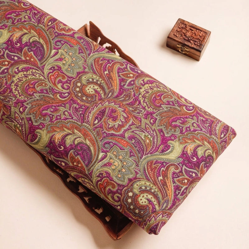 Paisley Crepe Fabric - EC17026 - Tray