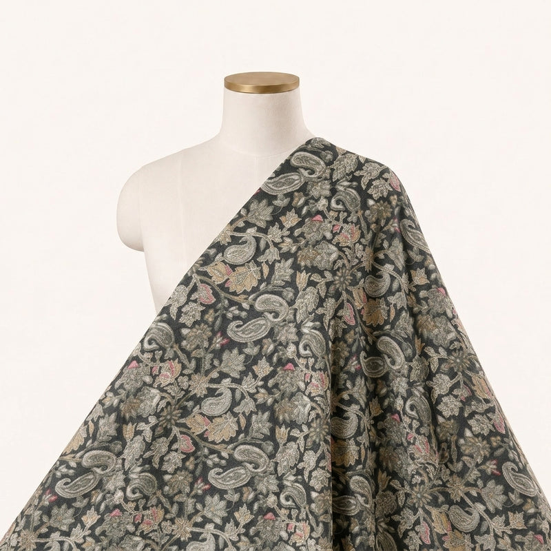 Paisley Crepe Fabric - EC17030 - Saree Drape