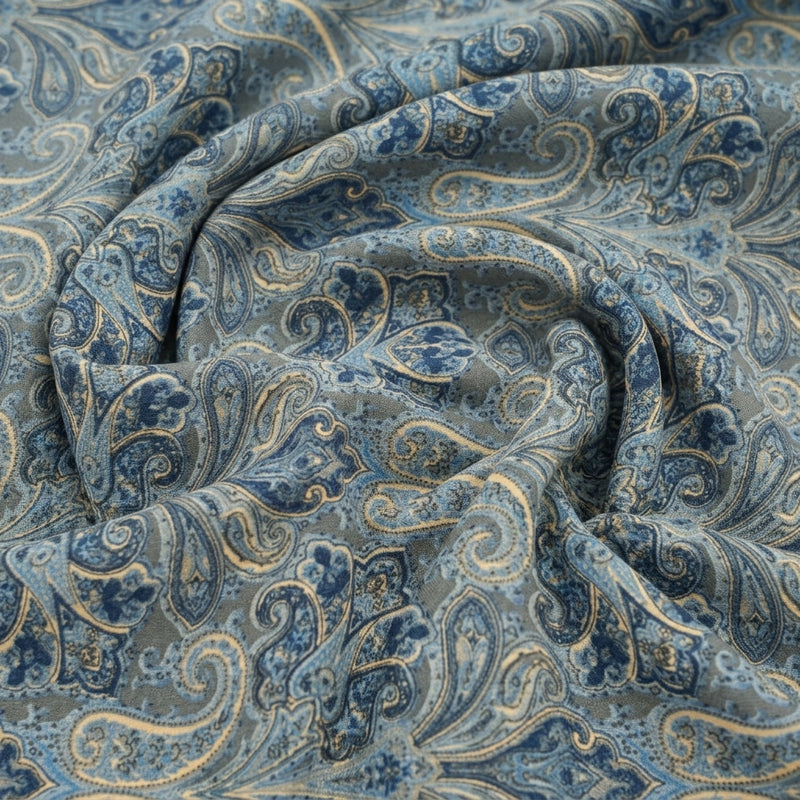 Paisley Crepe Fabric - EC17031 - Swirl